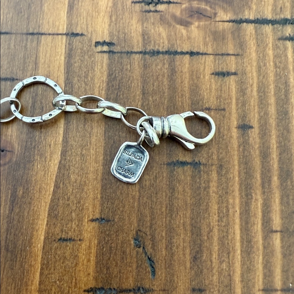 Silpada Silver Chain Charm Bracelet - Picture 2 of 4